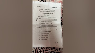 Iqnou Dnhe -02 Question Paper 2023 #dnhe #viral #trending