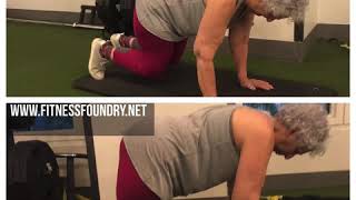 Wrist and Core Floor Exercise: Isometric Bear Crawl Holds