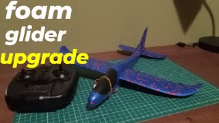 Dollar Tree foam glider RC upgrade.