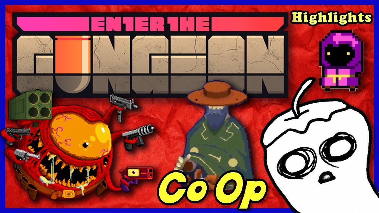 Enter The Gungeon A FAREWELL TO ARMS DLC Co Op (Highlights) YouTube