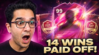 I Got My FIRST 14-1 in FUT CHAMPS and Packed a 99!!🔥🤯