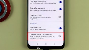 How to cancel the autocorrect operation with the backspace key on OPPO Reno2 F Android 11