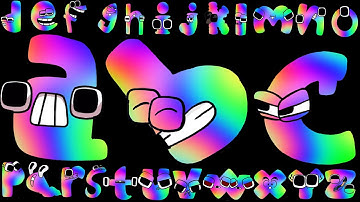 Alphabet Lore Rainbow Snakes Transform Lowercase letters a-z