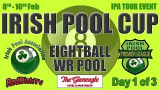 Irish Pool Cup - Premier League  - LIVE 8th Feb, Gleneagle Hotel, Co. Kerry