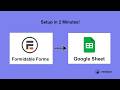 Formidable Forms to Google Sheets Integration in WordPress (Free Plugin) | Integrazo Automator