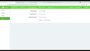 LuxPowerTek - Resetting an Account Password