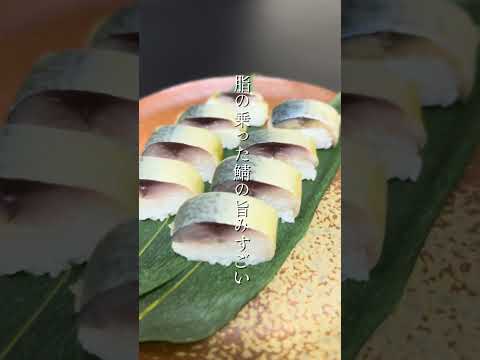 肉厚ジューシー、小浜自慢の鯖寿司 #旅行 #sushi #観光 #sushilife #寿司