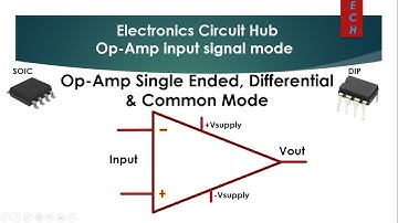 Op-Amp Input Modes Explained | Single Ended, Differential & Common Mode
