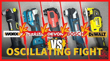 Oscillating Multi Tools FIGHT | DeWalt x Makita x Devon x Bosch x Worx | STARLOCK scam? | Subtitled