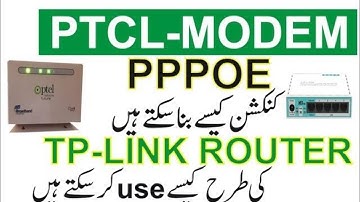 MikroTik Tutorial 8 - How to Convert Ptcl Modem to |TP-LINK| Router, in Hindi & Urdu