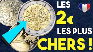 2 EUROS FRANCE LES PLUS CHERS ! DE 2011 à 2023