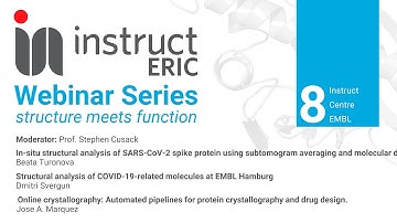 Instruct-ERIC webinar series: structure meets function - Webinar #8 Instruct Centre EMBL