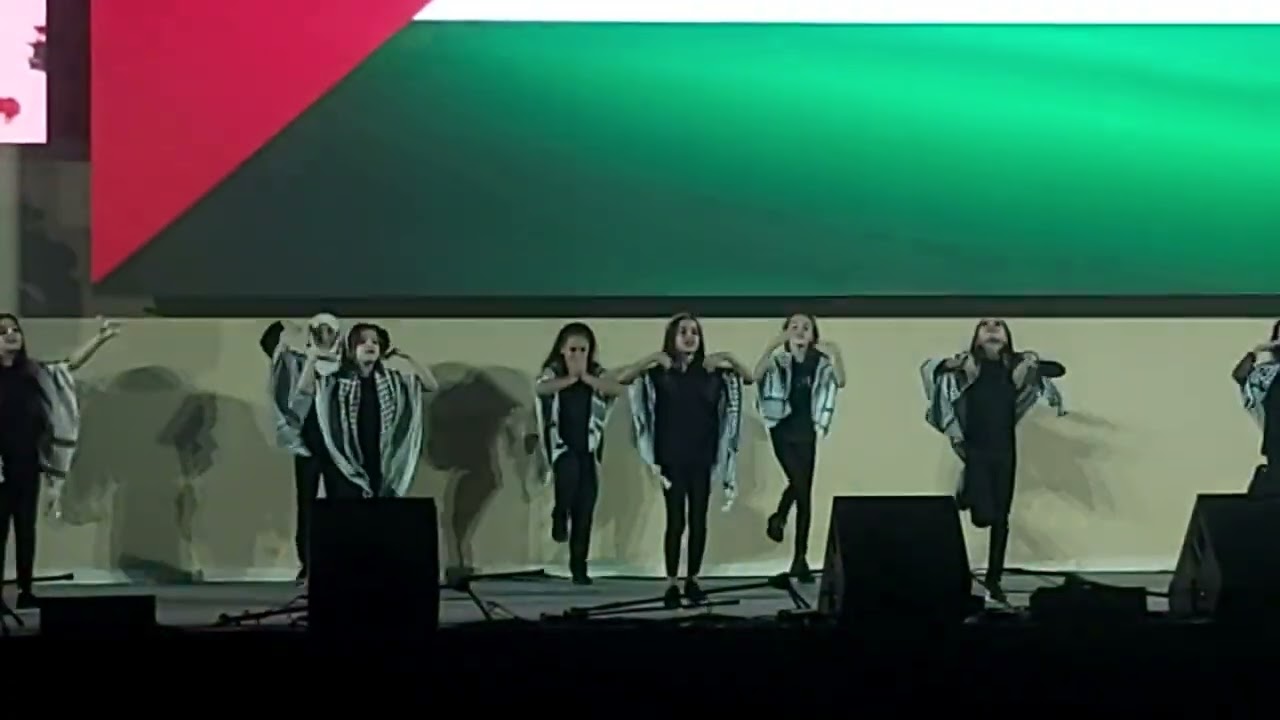 Children live performance | Palestinian Children live show performance Qatar 🇶🇦 | Culture day flag