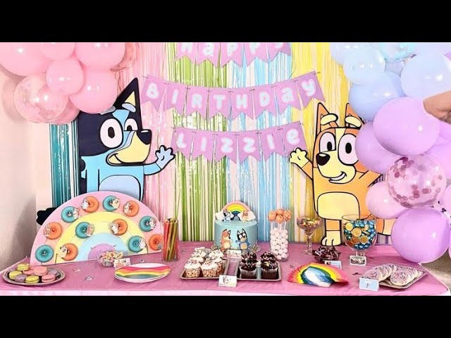 FIESTA DE BLUEY, MESA DE DULCES, FIESTAS INFANTILES, IDEAS, DECORACION, PARTY  BIRTHDAY