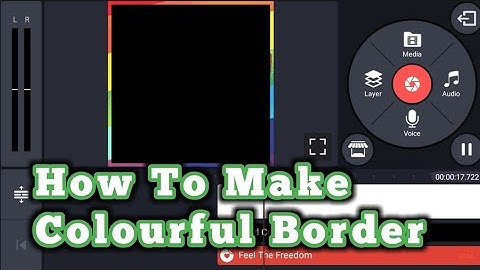 how to make colour full  border Video Layer in Tamil Toturial