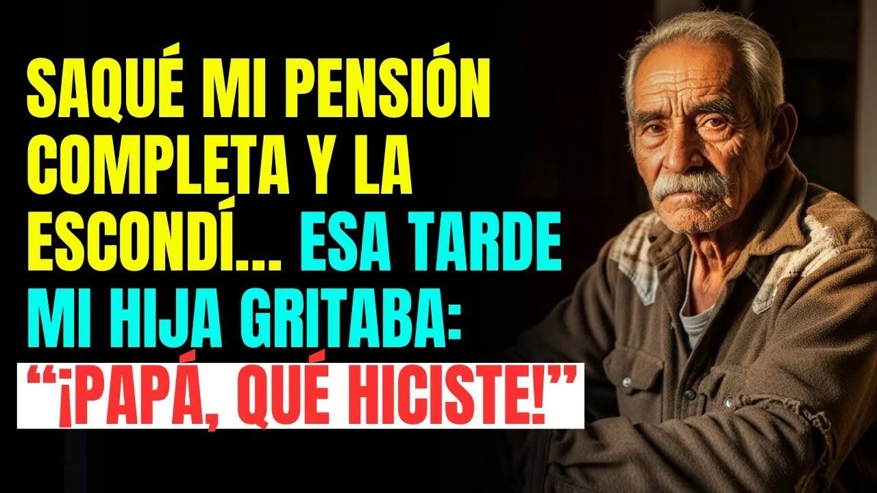 SAQUÉ mi PENSIÓN completa y la escondí… esa TARDE mi HIJA gritaba： “¡Papá, qué hiciste!”