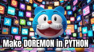 Create Doraemon in python | Comment for source code and check discerption #shorts #doremon #coding