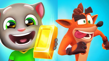 Talking tom gold run vs Crash Bandicoot  - Episode 2