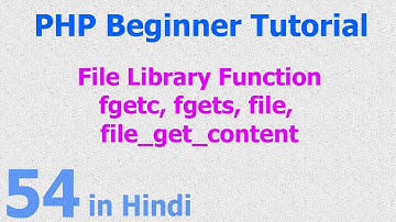 54 - PHP File Function - read data from file