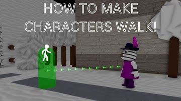 How to make Characters Walk in Cutscenes! (Piggy Build Mode New Update!) | Roblox