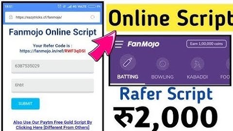 Fanmojo App - Online Bypass Script ₹10000 free Paytm Cash