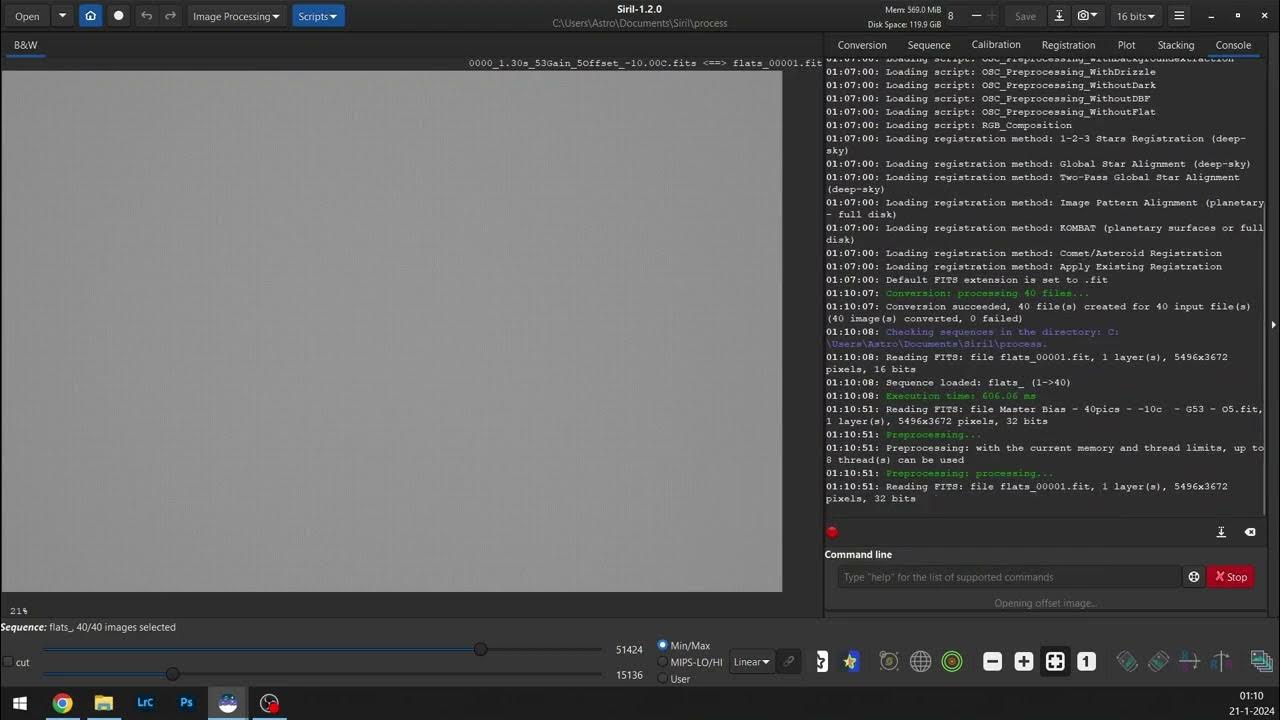 How to manually make a Master Flat frame in Siril YouTube