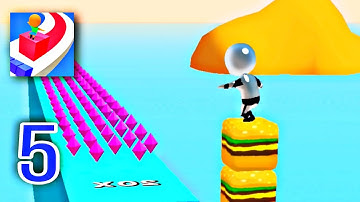 Cube Surfer - Part 5 levels 66 to 80  Gameplay Walkthrough LILU (iOS & Android)