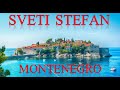 Montenegro. Sveti Stefan drone aerial / Черногория. Свети Стефан с высоты