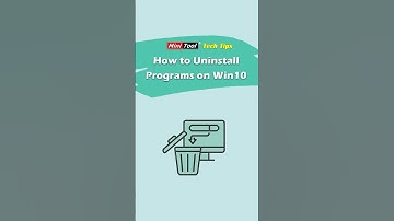How to Uninstall Programs on Windows 10? 2 Easy Ways #windowstips #windows