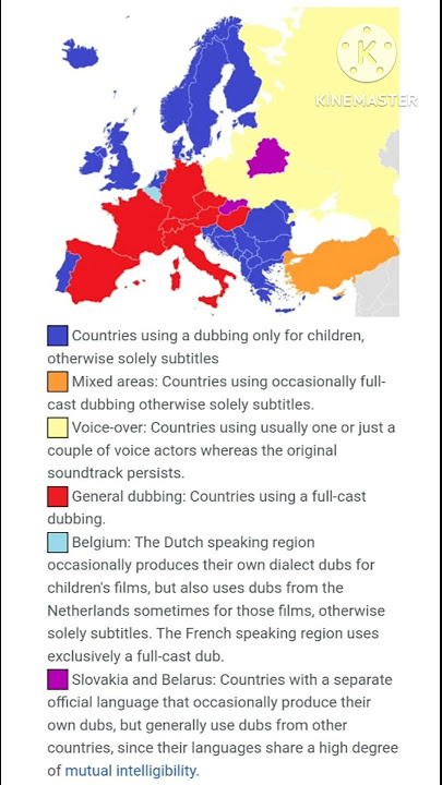 How different countries dub their media in their language #history #dubbing #countries #europe