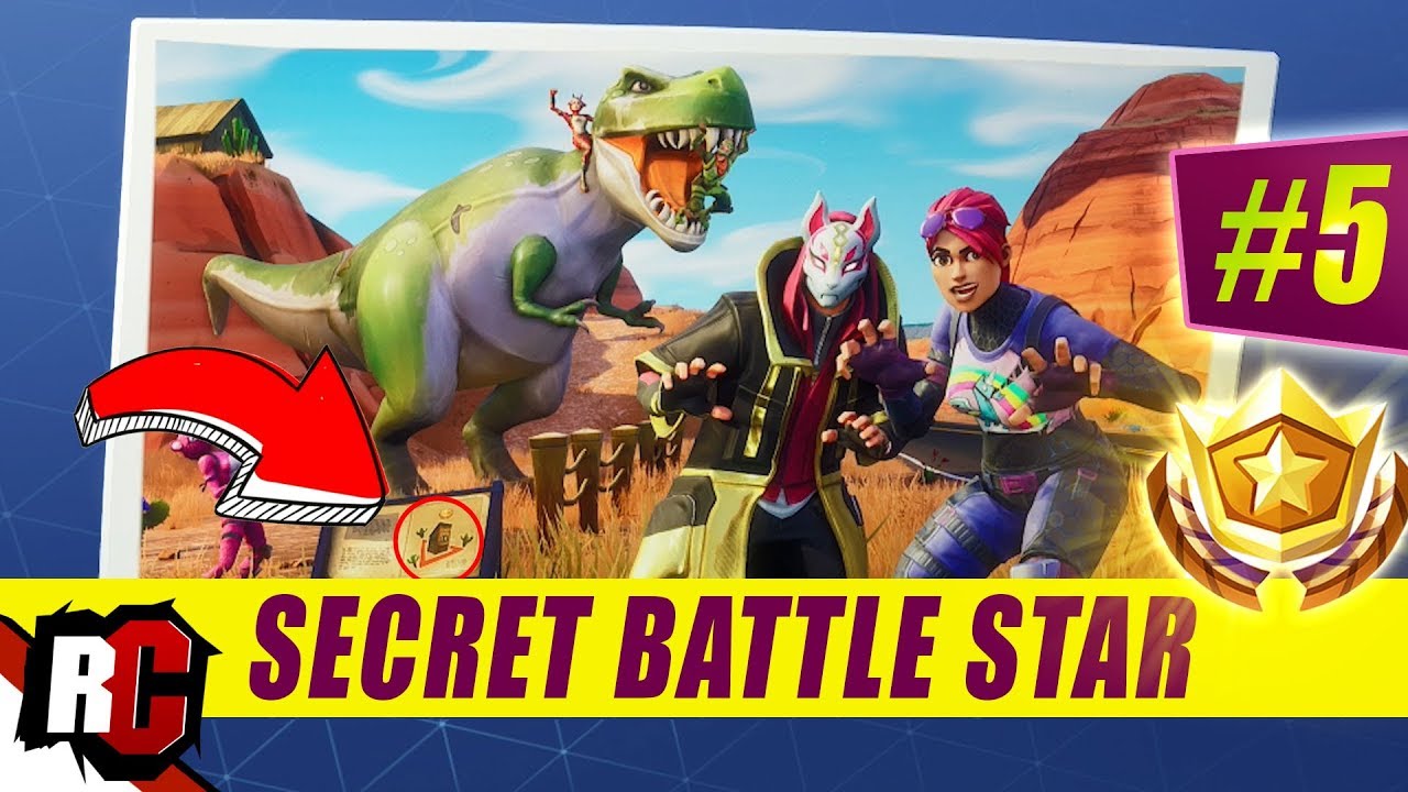 Secret Battle Star Location Week 5 Season 5 Fortnite Road Trip