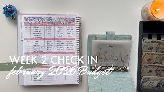 Week 2 Check In | February 2026 Budget | Inconsistent Income | College Student | 26 Year Old