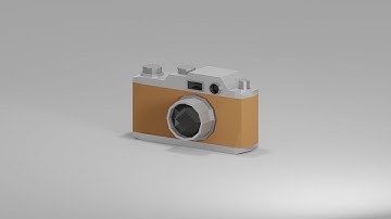 Blender - Modelling Low Poly Camera (Timelapse)