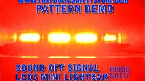 Sound Off Signal LED3 Mini Lightbar Pattern Demo