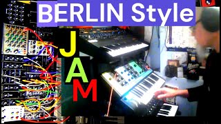 Berlin school style sequence jam Moog Grandmother Behringer System 15 modular Odyssey Microfreak