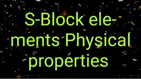 Ionization enthalpy order in s- block elements part-6
