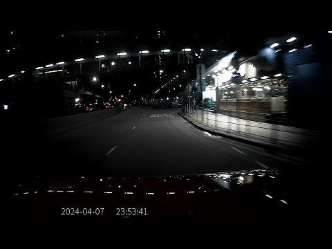 純車CAM記錄片 - 4月7號晚駕車時駛經 #葵涌廣場 火警地點門外
