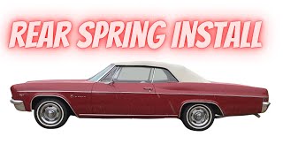 1966 Chevrolet Impala rear coil spring install