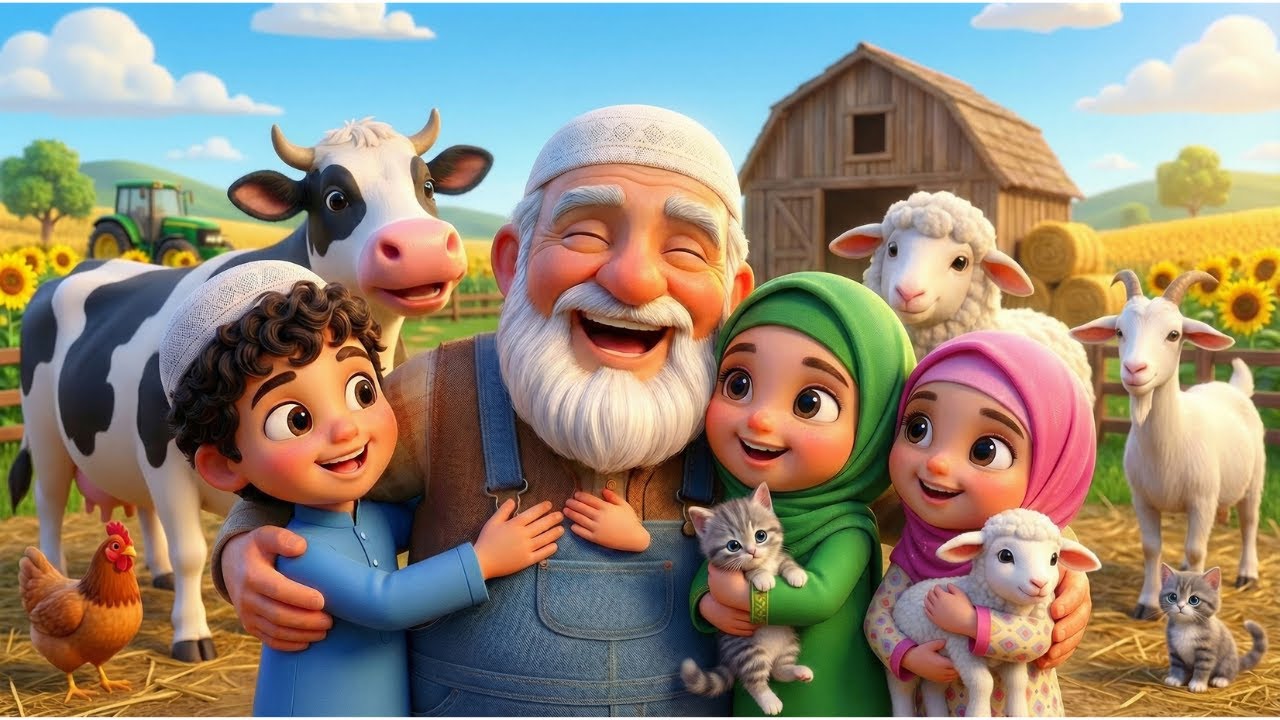 Old Ibrahim had a farm | Islamic kids nasheed | Muslim kids Nursery Rhymes | Islamic cartoon song