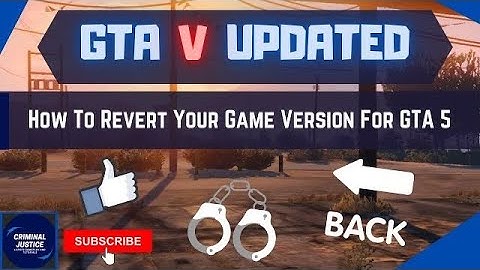 GTA5 Update Again?? How To Revert Back!