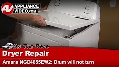 Amana, Whirlpool & Kenmore Dryer - Drum will not turn - Diagnostic & Repair - NGD4655