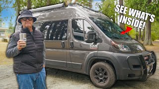 Retired Man Sells Home to Travel Full Time | Custom Van Tour