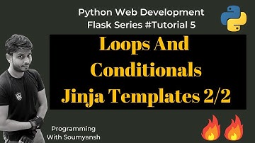 Python Code in Jinja HTML | Jinja Templates(2/2) | Python with Flask Tutorial #5