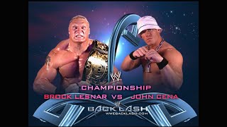 Story of Brock Lesnar vs. John Cena | Backlash 2003 screenshot 4