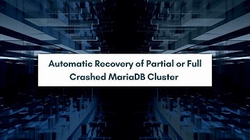 Automatic Recovery of Partial or Full Crashed MariaDB using KubeDB | Run Databases on Kubernetes