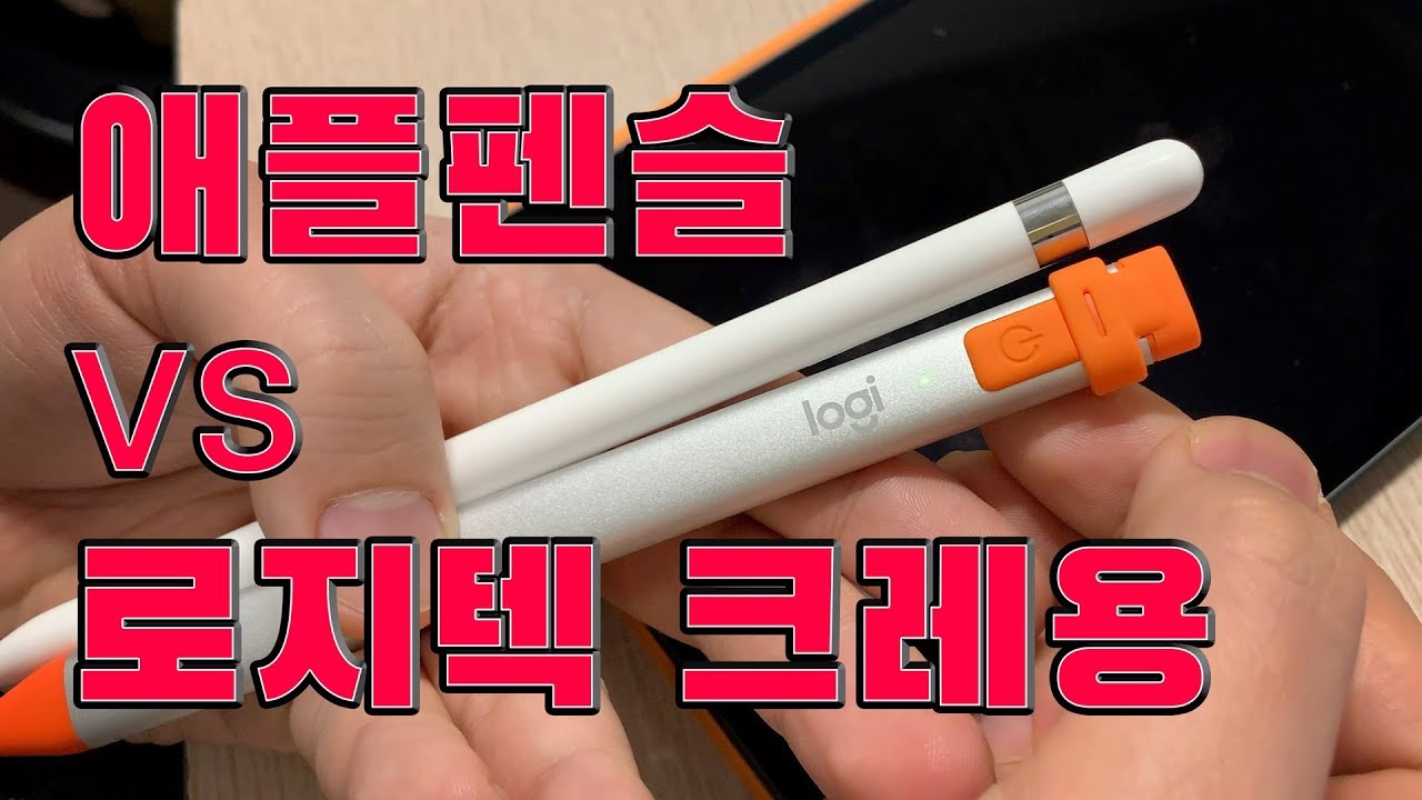 아이패드에 애플펜슬 꼭 사야해? 저렴한 로지텍 크레용 vs 애플펜슬 비교 그런데 120hz 프로에서는 달라? Apple pencil vs Crayon