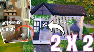 TINY 2x2 *IMPOSSIBLE* BUILD CHALLENGE  // The Sims 4 speed build Dibdabx