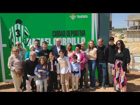 Visita a las obras de la nueva ciudad deportiva del Betis que llevará el nombre de Rafael Gordillo.
