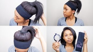 This is just how "eye" maintain my straight relaxed hair while working
out. obviously, isn't the cutest hairstyle, specially if your trying
to get chose...