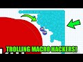 *FUNNY AFK TROLLING!!* Agar.io Mobile - TROLLING MACRO HACKERS - CRAZY MOMENTS - AGAR.IO